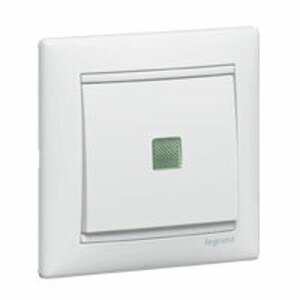 Prepínač striedavý (6Ss) 10AX/250V biela Valena (Legrand)