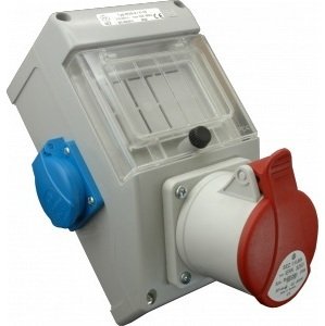 Rozvodnica 4M 32A/400V/4P+2x250V vývodka TV-M32 možnosť istenia IP44 - ROS 4/x-50 (SEZ DK)