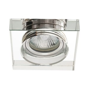 Svietidlo GU5,3 50W, IP20, strieb., BOp-Z, 90x90x36, MORTA B CT-DSL50-SR (Kanlux)