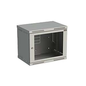 Rozvádzač 600x490x400mm dvere sklo SENSA 9U RAL7035 (SOLARIX)