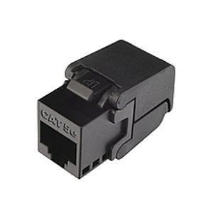 Zásuvka dátová RJ45 samorezný keystone CAT6 UTP RJ45 čierny SXKJ-6-UTP-BK-SA (SOLARIX)