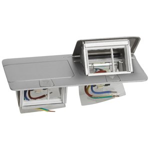 Škatuľa pop-up 2x3M prázdna IP30/IP40 hliník matný (Legrand)