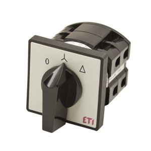 Vačkový spínač hviezda/trojuholník 4-pólový 25A, CS 25 12 U (ETI)