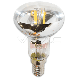 Žiarovka reflektor LED 4W, E14 - R50, 2700K, 450lm, 200°, Ra 80, vlákno, VT-1962 (V-TAC)