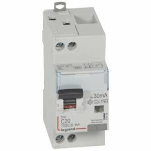 Prúdový chránič s ističom 1-pólový+N B/40A 6kA Typ:AC 30mA Rada:DX3 (Legrand)
