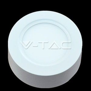Mini LED panel okrúhly na povrch 8W, 6000K, 800lm, VT-1408RD (V-TAC)