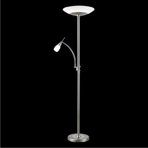 Svietidlo SETRA/FL-766720/1x2D/55W,1xE14/9Wmat.: NICKEL SATIN/chrómE (LUXERA)