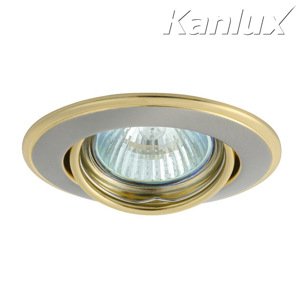 Svietidlo GU5,3 50W, IP20, nikel satén/zlatá, BOp-Z, O92, HORN CTC-3115-SN/G (Kanlux)