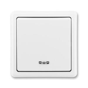 Spínac 1-pólový (1Ss) 10AX/250V (SS) biela Classic (ABB)