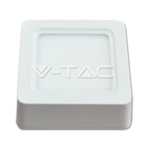 Mini LED panel štvorcový na povrch 8W, 6000K, 800lm, VT-1408SQ (V-TAC)
