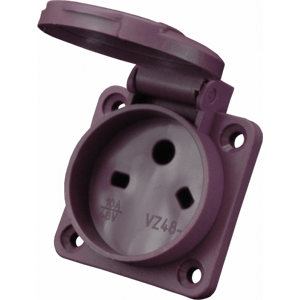 Zásuvka vstavaná 10A/48V/2P IP54 - VZ 48 (SEZ DK)