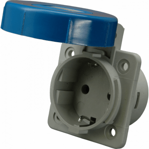 Zásuvka vstavaná 16A/250V/3P SCHUKO IP67 - VZG 16S (SEZ DK)