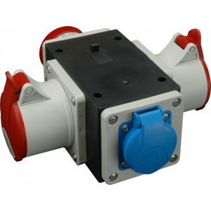 Rozvodnica IN:16A/400V/5P OUT:2x16A/400V/5P+1x250V IP44 - ROP 1653-VZ (SEZ DK)