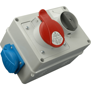 Rozvodnica 16A/400V/4P+1x250V vyp. neistená IP44 - VZS 164 (SEZ DK)