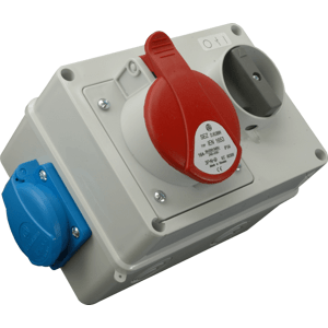 Rozvodnica 32A/400V/5P+1x250V vyp. neistená IP44 - VZS 325 (SEZ DK)