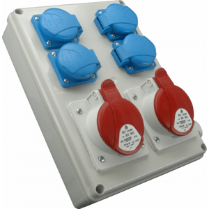 Rozvodnica 2x16A/400V/5P+4x250V neistená IP44 - ROS 1605 (SEZ DK)