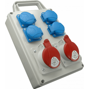 Rozvodnica 2x16A/400V/5P+4x250V neistená držiak IP44 - ROS 1605 D (SEZ DK)