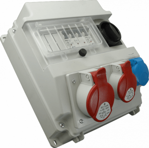 Rozvodnica 7M 16A+32A/400V/4P+1x250V FA vyp. istená IP54 - ROS 7/I-41 (SEZ DK)