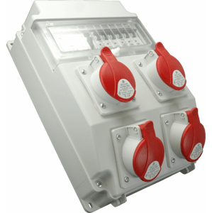 Rozvodnica 11M 4x32A/400V/5P FA+FI 10M istená IP54 - ROS 11/FI-01 (SEZ DK)