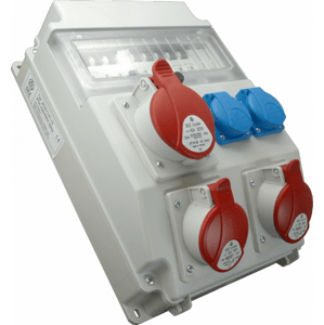 Rozvodnica 11M 16A+2x32A/400V/5P+2x250V FA+FI 9M istená IP54 - ROS 11/FI-12 (SEZ DK)