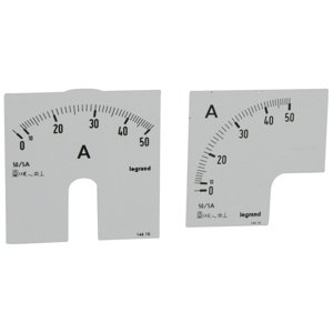 Stupnica pre ampérmeter 0-50A (Legrand)