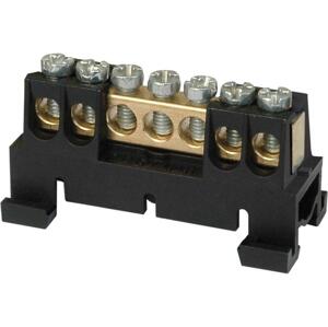 Mostík prepojovací 16mm2, 7-pól. DIN7 (63A/660V) čierna - 7/C (SEZ DK)