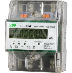 Elektromer trojfázový 80A,digitálny LE-02d, MID fakturačný (F&F)