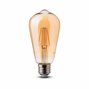 Žiarovka LED Filament E27 6W, 2200K, 550lm, ST64 VT-1966 (V-TAC)