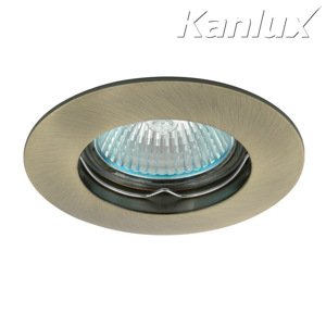 Svietidlo GU5,3 50W, IP20, mosadz pat., BOp-Z, O85x5, LUTO CTX-DS02B-AB (Kanlux)