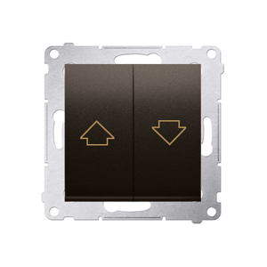 Ovládač žalúzií tlačidlový 10A/250V (PS) bronz mat.metal. SIMON54Pre (simon)