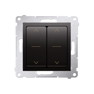 Ovládač žalúzií spínačový 10A/250V dvojitý (PS) antracit metal. SIMON54Pre (simon)