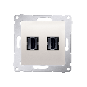 Zásuvka 2xHDMI krémová SIMON54Pre (simon)