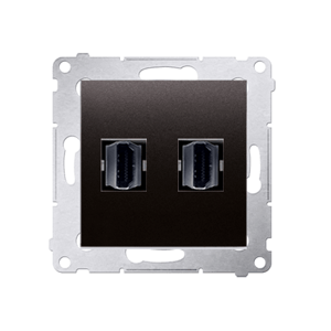 Zásuvka 2xHDMI antracit metal. SIMON54Pre (simon)