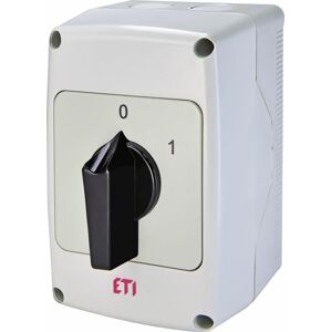 Vačkový spínač 3-pólový 40A "0-1" zapuzdrený IP65 CS 40 10 PNG (ETI)