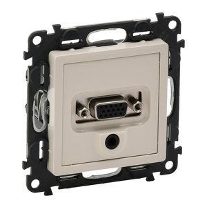Zásuvka HD 15 + jack 3,5mm béžová Valena Life (Legrand)