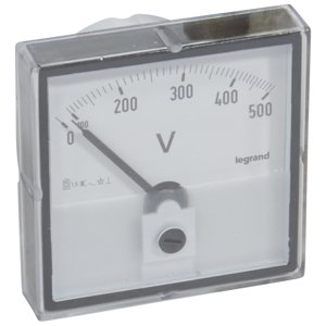 Voltmeter analógový 500V (Legrand)
