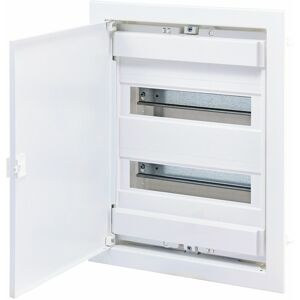 Rozvádzač zapustený bytový 28M IP40 kov.dvierka biela 399x306x87mm ECG28 (ETI)