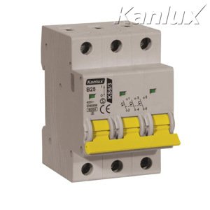 Istič 3-pólový B/20A 6kA Rada:KMB6 (Kanlux)