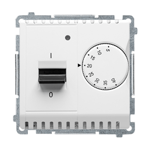 Termostat priestorový 16A/230V (SS) biela SIMON Basic (simon)
