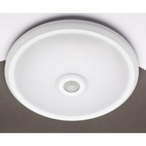 Svietidlo LED 12W, 4000K, 800lm, IP20, PIR 360°, Fe - biela, RD 290mm, DARINA (OPPLE)