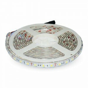 Pásik LED 12V 4,8W, 4000K, 500lm, 5m, 30 LED/m, VT-5050 IP65 (V-TAC)
