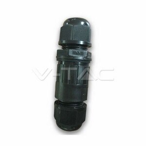Spojka káblová rovná IP68 2x4-6mm2 čierna VT-792 (V-TAC)