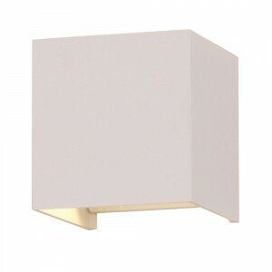 Nástenné LED svietidlo štvorcové 6W, 3000K, 660lm, IP65, biele VT-759 (V-TAC)