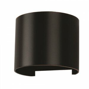 Nástenné LED svietidlo okrúhle 6W, 4000K, 660lm, IP65, čierne VT-756 (V-TAC)