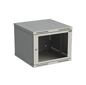 Rozvádzač 600x490x600mm dvere sklo SENSA 9U RAL7035 (SOLARIX)