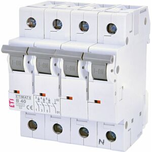 Istič 3-pólový+N B/40A 6kA Rada:ETIMAT6 (ETI)