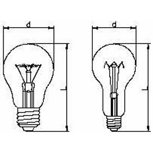Žiarovka 60W, E27, 2700K, 240V, číra, TERMOREZISTENT (TECHLAMP)