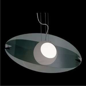 Svietidlo ECTO 1XE27/100W, TRANSPARENT SMOKE,mat.: TRANSPARENT SMOKE (LUXERA)