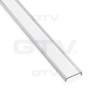 Kryt opál PC, pre profily LED Al GLAX, 2m (GTV) cena za 1ks