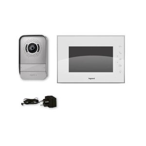 VIDEO VRÁTNIK (VIDEOTELEFÓN) SADA 7" ZRKADLOVY BIELY s Kamerou IP44 (Legrand)